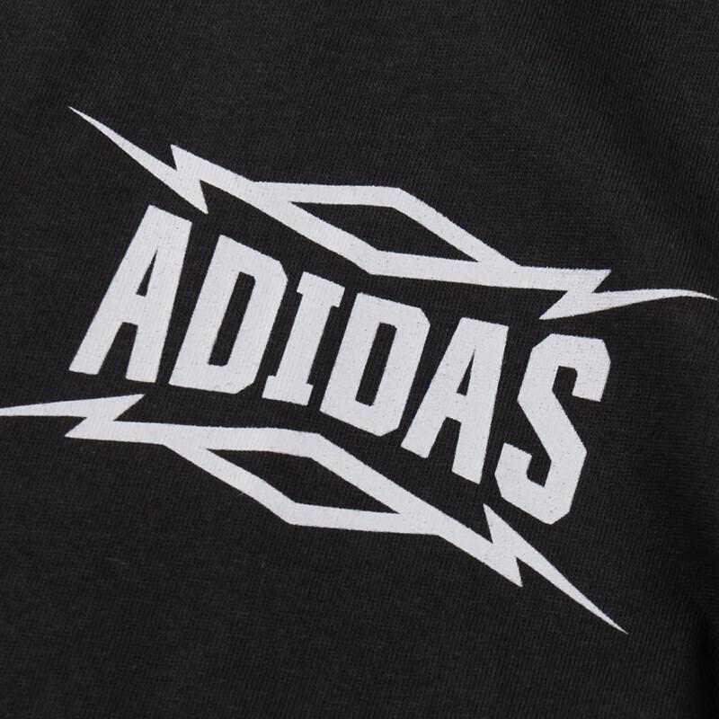 adidas阿迪达斯T恤跑步训练运动短袖时尚内搭短袖黑色上衣AI6064