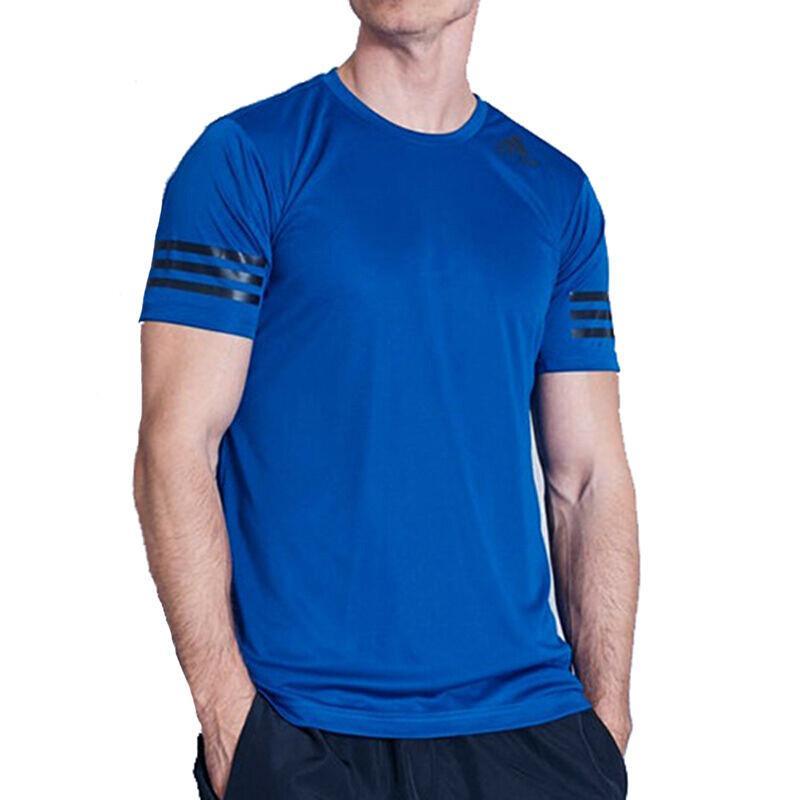 阿迪达斯adidas男子短袖T恤运动健身透气圆领速干上衣BK6120