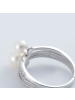 梦·梵雅日韩版淡水珍珠戒指925纯银正圆无瑕活口带证书
