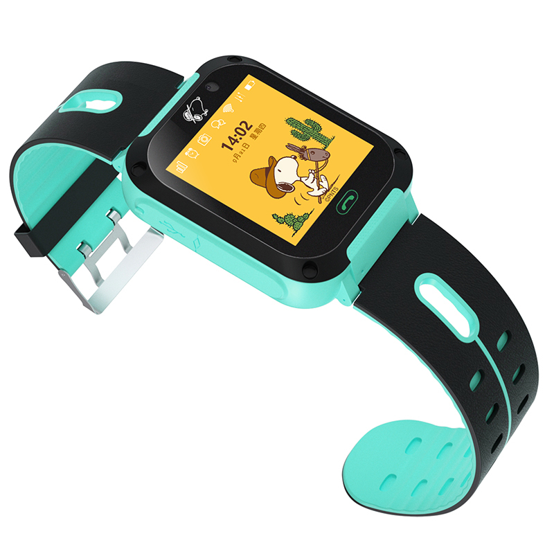 史努比(SNOOPY)儿童智能手表 电话手表定位手机 多功能儿童手表TD-02 G7绿色