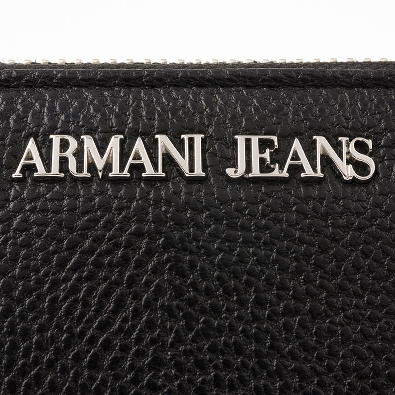 ARMANI JEANS 荔枝纹纯色环绕式拉链女士长款钱包 9280886A709-1