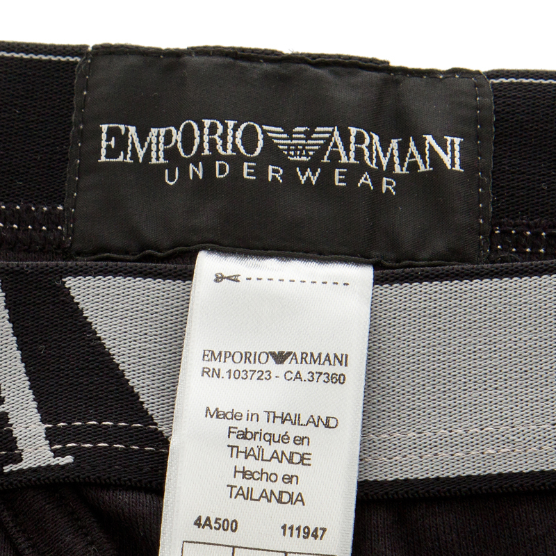 EMPORIO ARMANI阿玛尼 纯色LOGO点缀男士内裤 1119474A5000020S