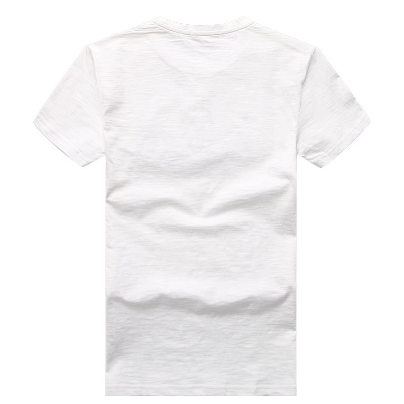 马克华菲短袖T恤男夏季韩版修身纯棉圆领体恤夏天衣服白色半袖潮