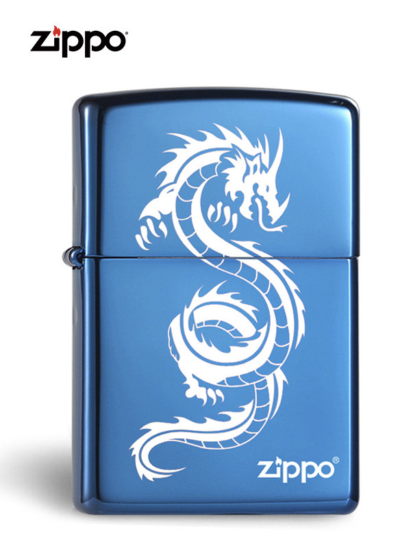 ZIPPO之宝ZP-20446ZL蓝宝商标防风打火机正品纯铜