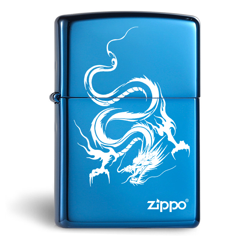 ZIPPO之宝ZP-20446ZL蓝宝商标防风打火机正品纯铜