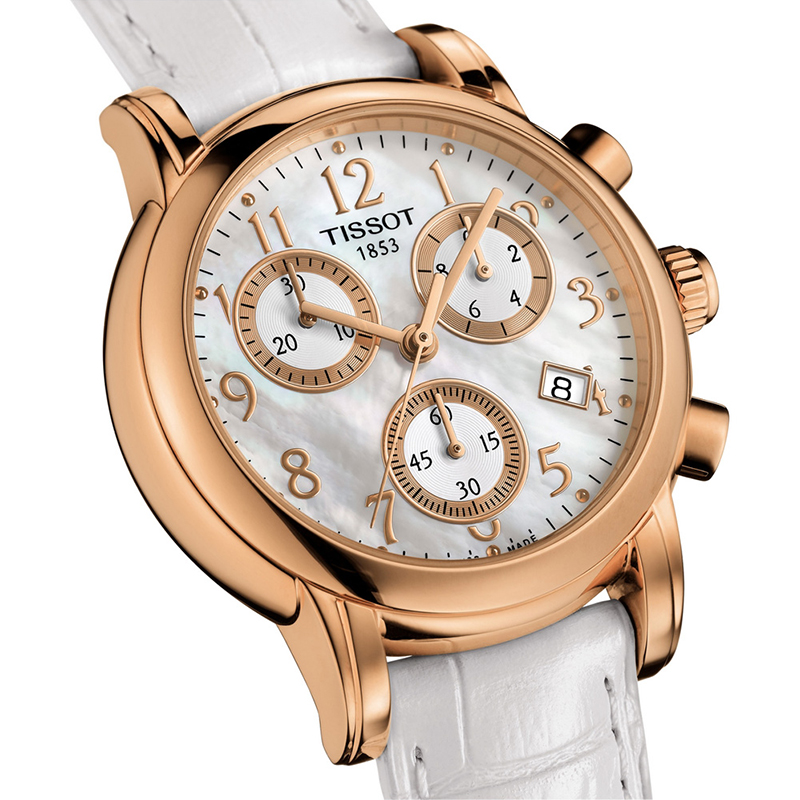TISSOT 天梭玫瑰金女錶 t050.217.36.112.00