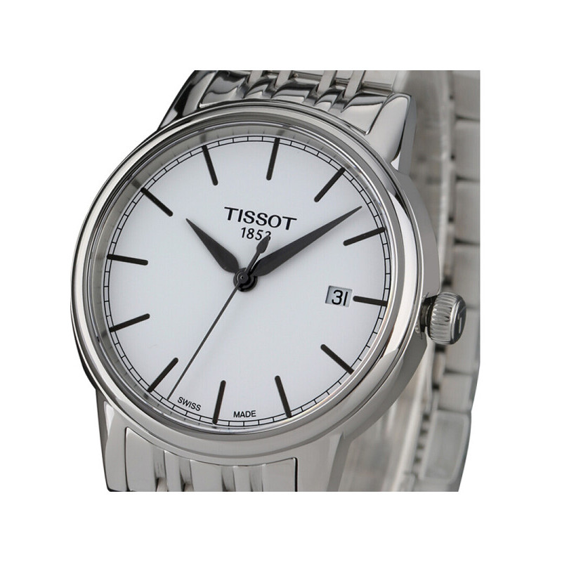 天梭(TISSOT)男表 卡森系列经典商务石英表 男士手表 钢带T085.410.11.011.00