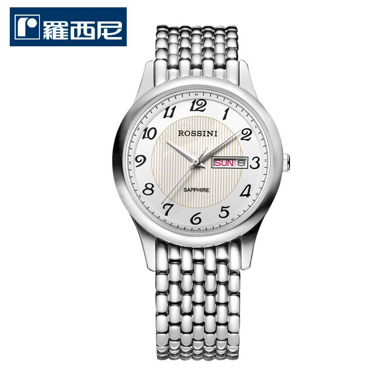 罗西尼(ROSSINI)手表 雅尊商务系列不锈钢石英情侣表图片