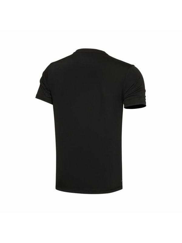李宁2017新款男子训练系列短袖T恤AHSM393 -3黑色 L