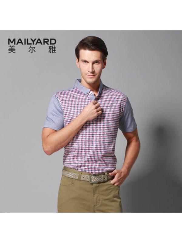 美尔雅（MAILYARD）短袖T恤男 莫代尔棉商务休闲男式T恤 男士短袖polo衫 255