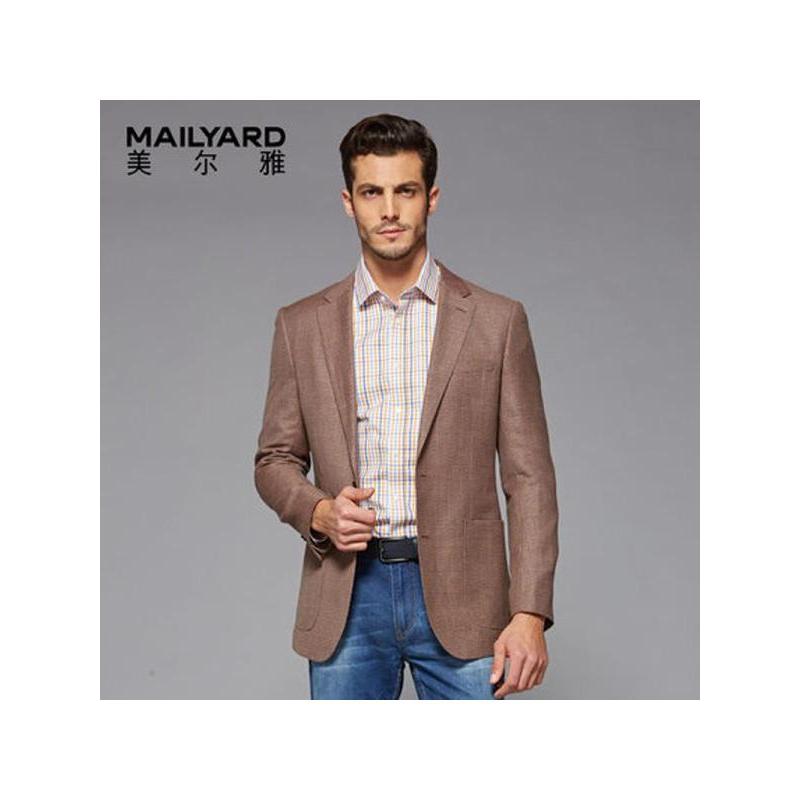 美尔雅（MAILYARD）西服单件男 羊毛商务休闲男式西服 男士西装单件上衣 313