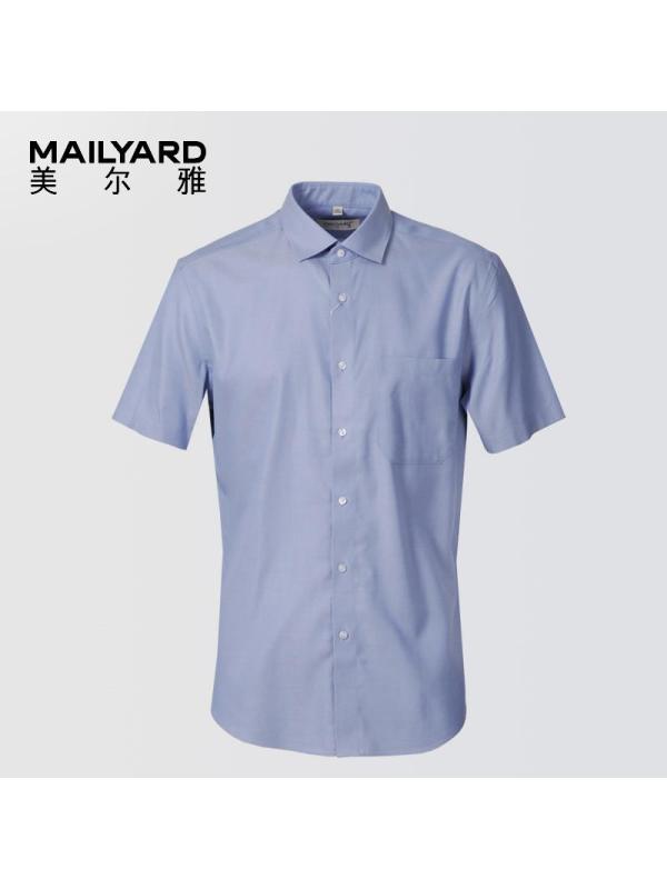 美尔雅（MAILYARD）短袖衬衫 商务男士职业衬衣 男式免烫衬衣棉 286