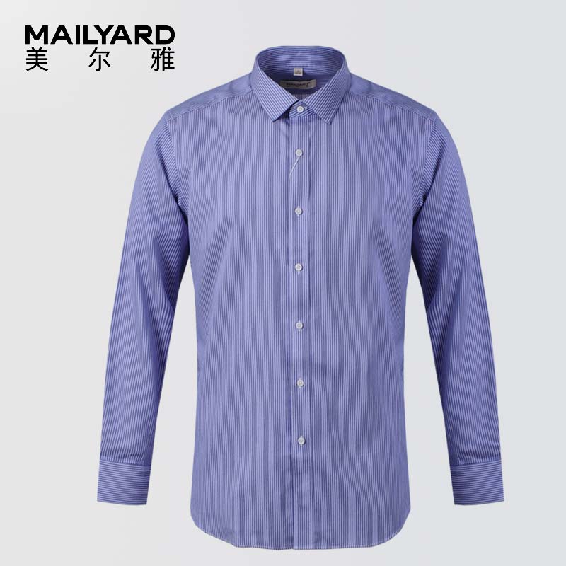 美尔雅（MAILYARD）长袖衬衫 纯棉商务男士正装 男式免烫衬衣 496