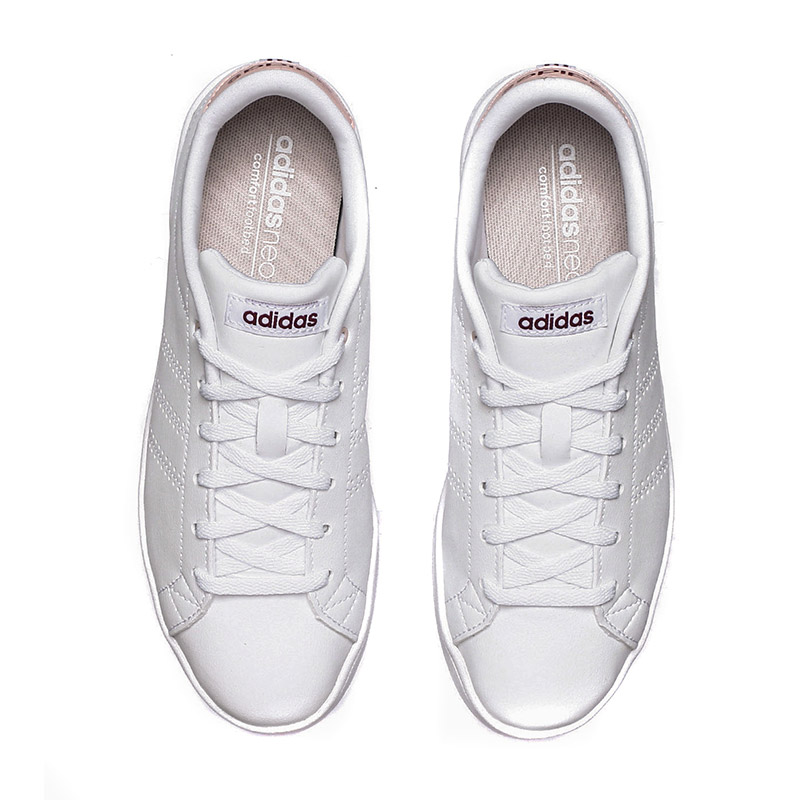 adidas阿迪达斯NEO女子板鞋小白鞋运动鞋BB9611 白色 36.5码
