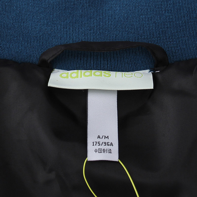 adidas阿迪达斯NEO男子棉服外套轻便休闲运动服BS0913 L 蓝色