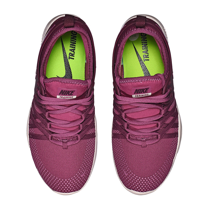 Nike耐克女鞋训练鞋FREE赤足系列透气轻便运动鞋 904651 梅红色 35.5码