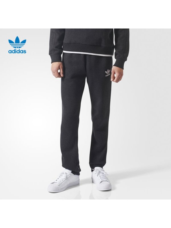 adidas阿迪达斯三叶草男子运动裤金属黑BR2122