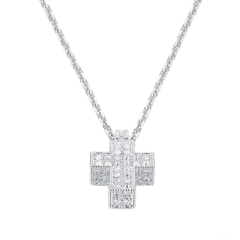 SWAROVSKI施华洛世奇立体十字架水晶项链吊坠小号 人造水晶 送恋人5020060