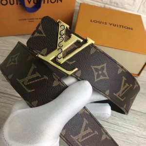 lv 专柜皮带 全牛皮的 送包装盒