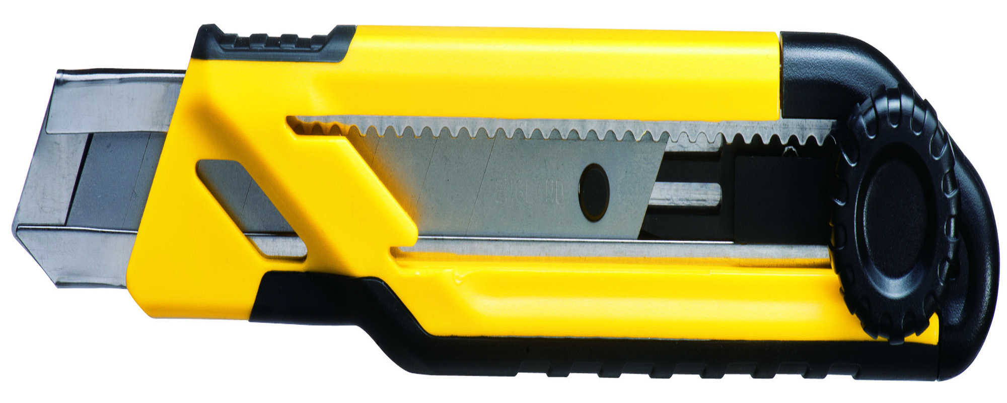 史丹利 旋钮双色柄美工刀18mm(3刀片) STHT10268-8-23 黄色