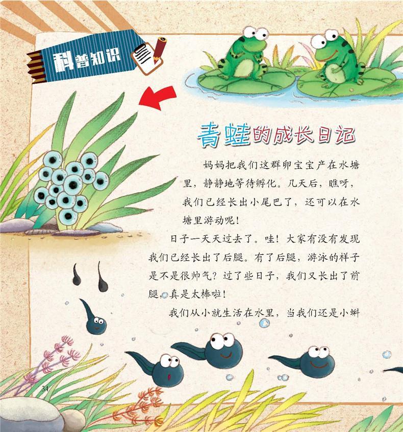 123 幼儿科学启蒙童话绘本 青蛙成长记