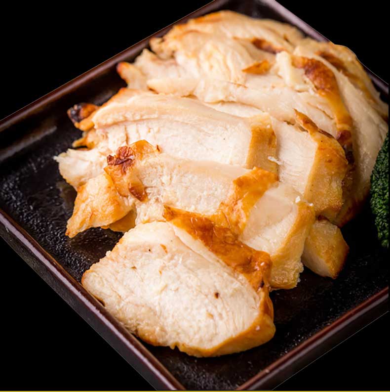 渔鼎鲜 冷冻即食烟熏鸡胸肉1kg 健身增肌餐代