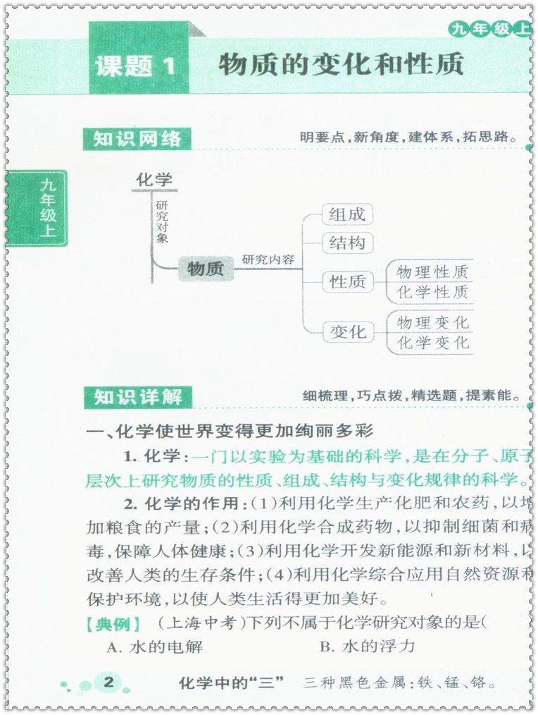 《2016全新正版 PASS初中化学公式定律及要