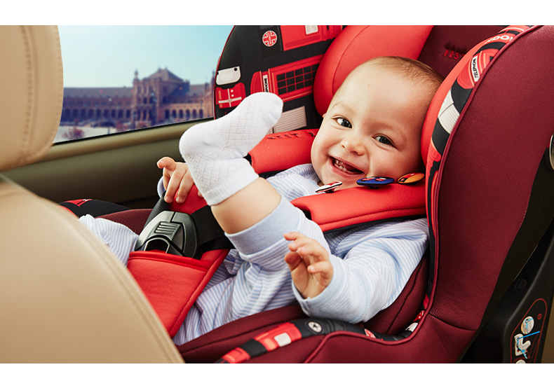 佰佳斯特儿童安全座椅汽车用0-4岁卡罗塔宝宝婴儿坐椅 LB393 舒适版红色