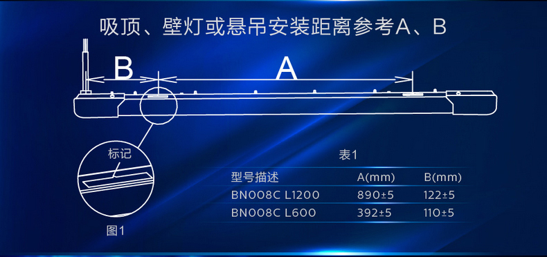 2米一体化长条灯t8电杠全套超亮支架灯1.