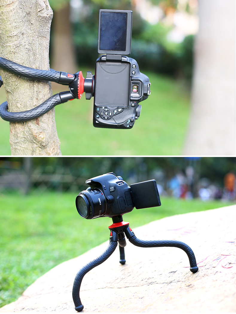 富图宝(Fotopro) RM-100+SJ-15 八爪鱼便携支架微单相机手机三脚架
