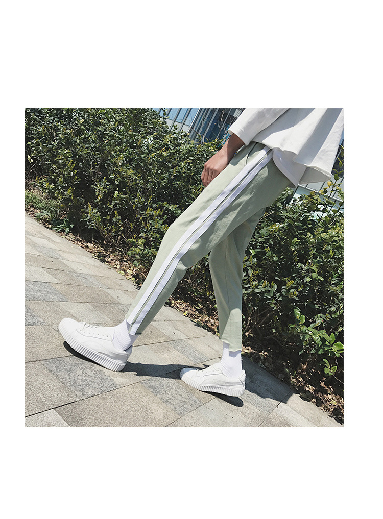 文艺男裤子春季2017新款休闲裤潮流百搭小脚