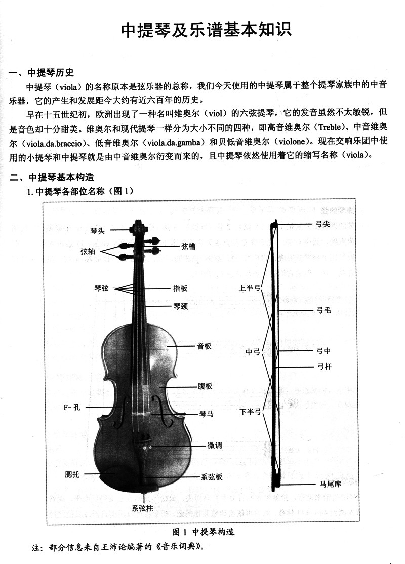 《中提琴基础教程(卓)》王燕鸿著【摘要 书评 