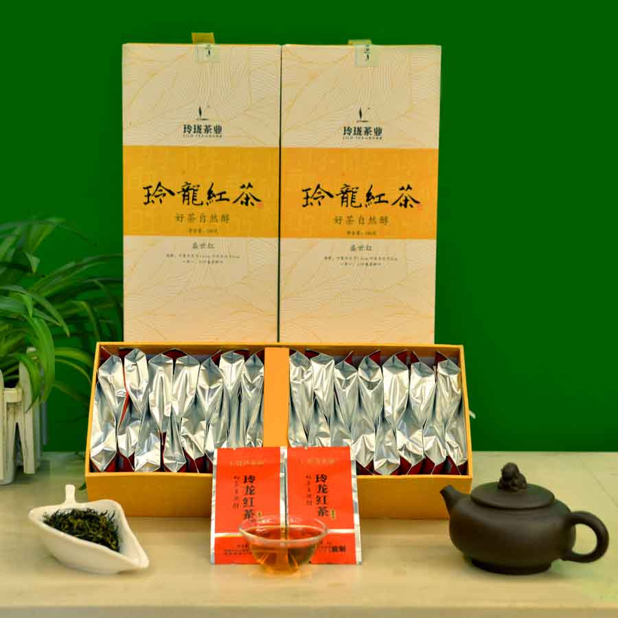 玲珑王茶湖南桂东特产高山茶玲珑红茶盛世红