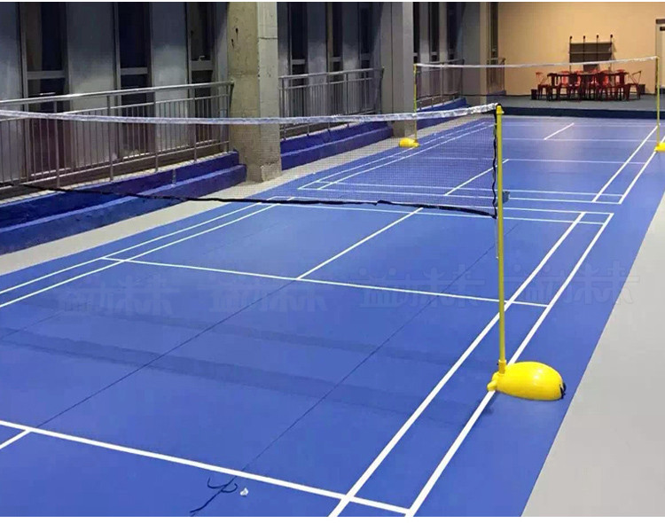益动未来健身房地垫地胶PVC运动地板羽毛球