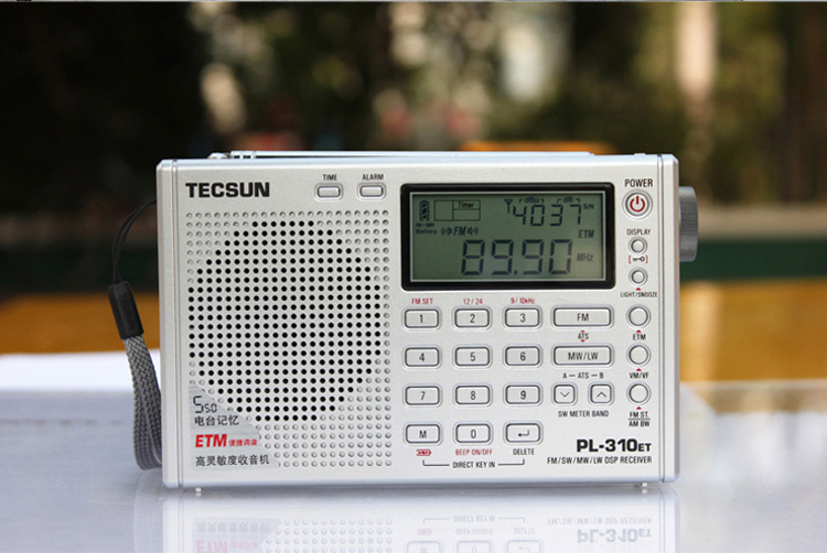 德生（Tecsun）收音机 PL310ET 黑色 全波段 听力英语 高考听力四六级考试 时钟 校园广播 定时半导体收音机