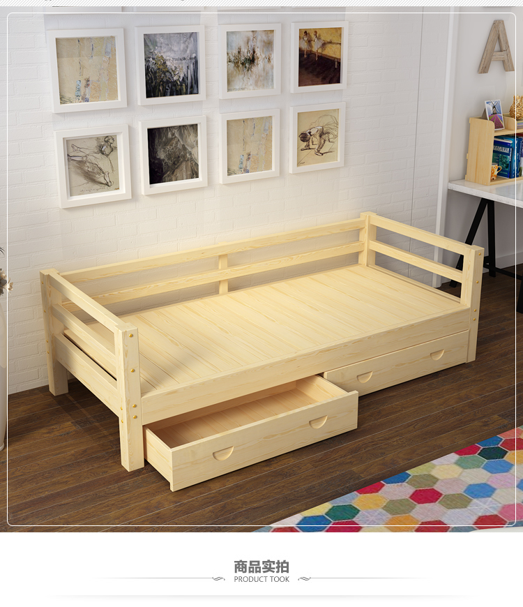 淮木多功能实木沙床储物简约多功能坐卧客厅两用小户型12米床沙床