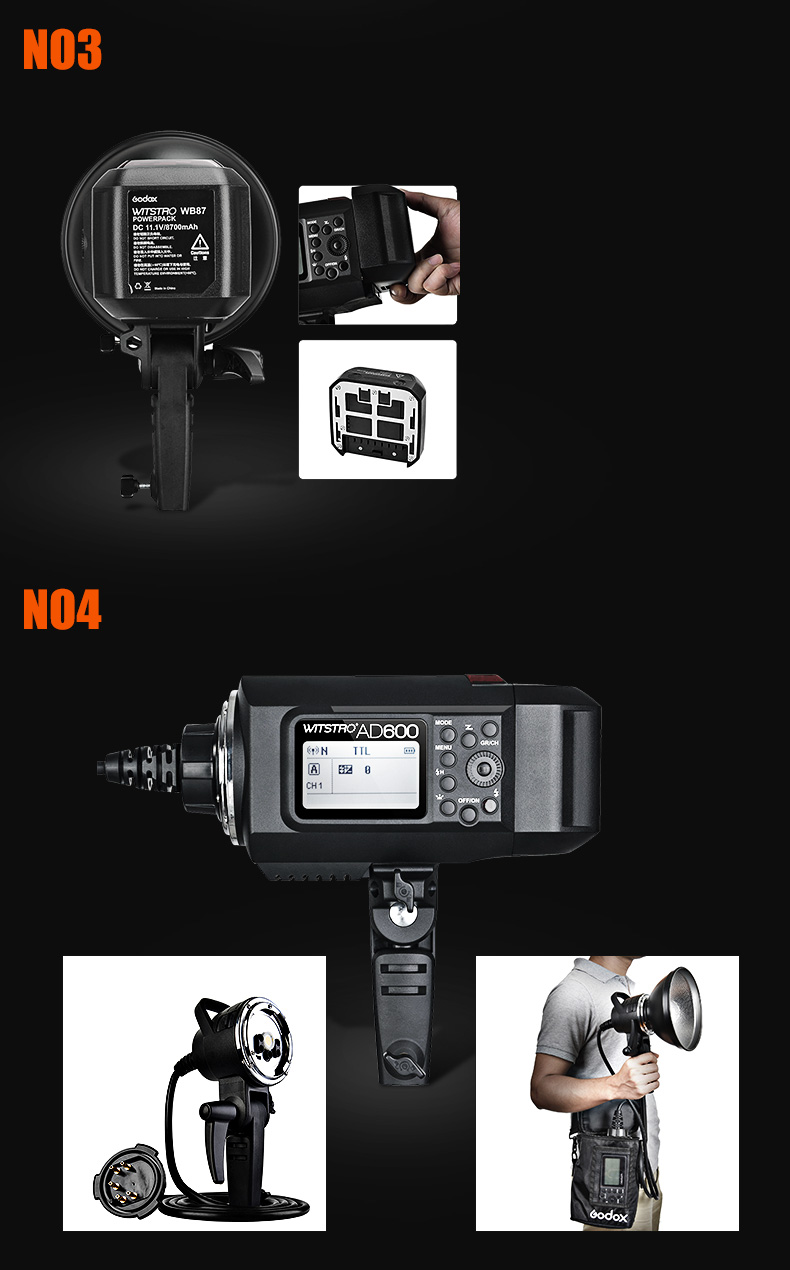 神牛(Godox)AD600BM 手动版保荣口外拍灯 6