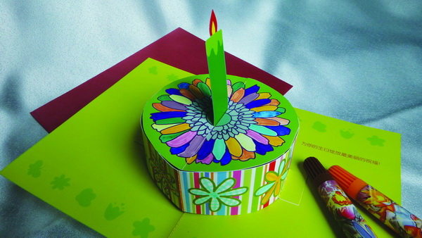 手工成品展示—生日蛋糕