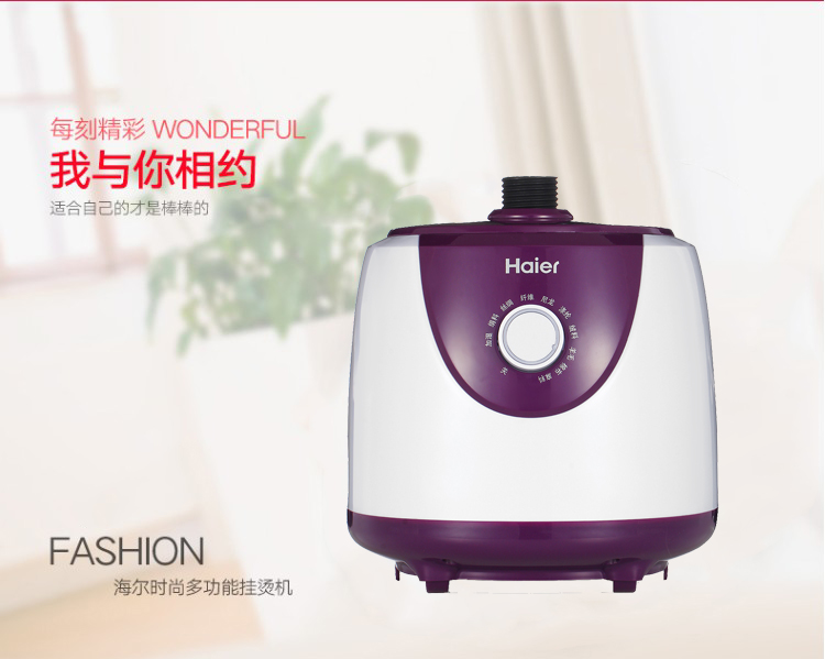 海尔（Haier)挂烫机HY-GD2006Z 导热快 10档设计 手持蒸汽熨斗 2升大容量 挂烫机