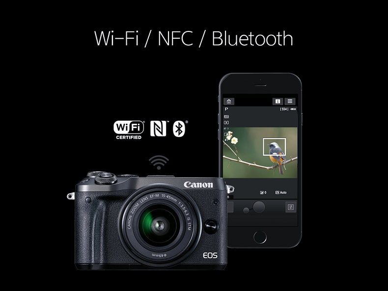 佳能(Canon)EOS M6微单相机 微型可换镜数码