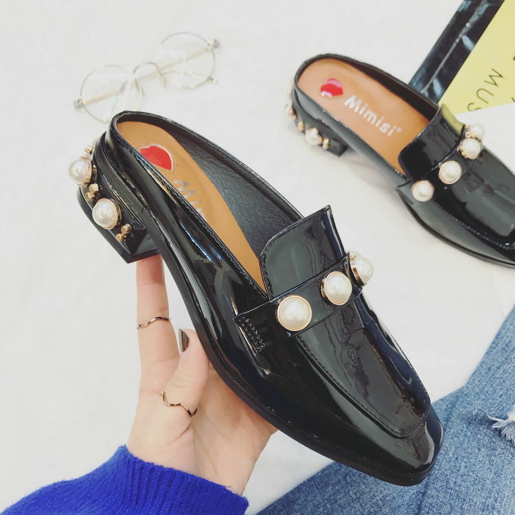 包头拖鞋女时尚外穿2017新款韩版无后跟懒人