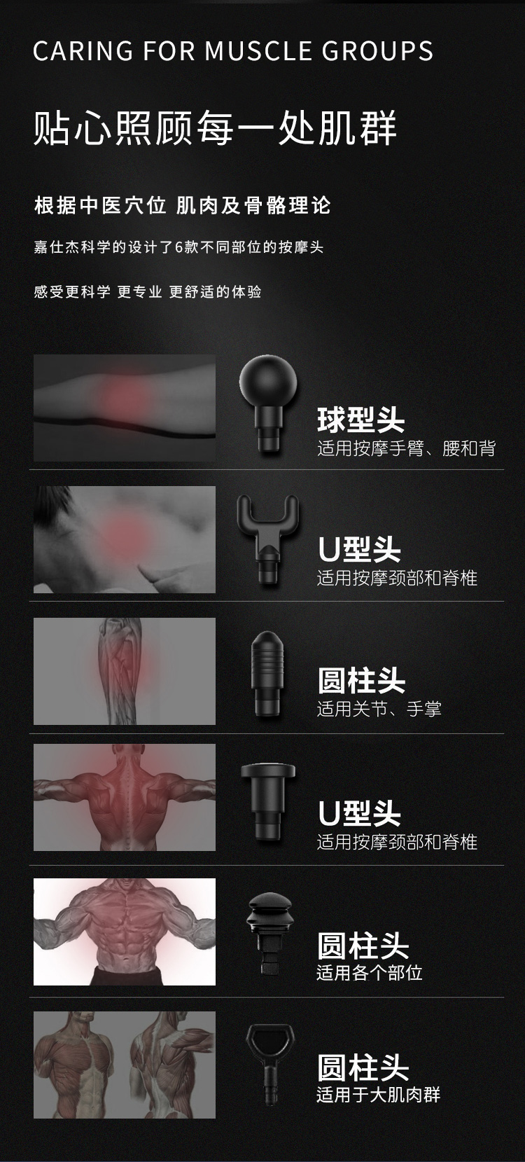 嘉仕杰jiashijie筋膜枪肌肉筋膜按摩枪放松器按摩仪按摩器经膜球经膜