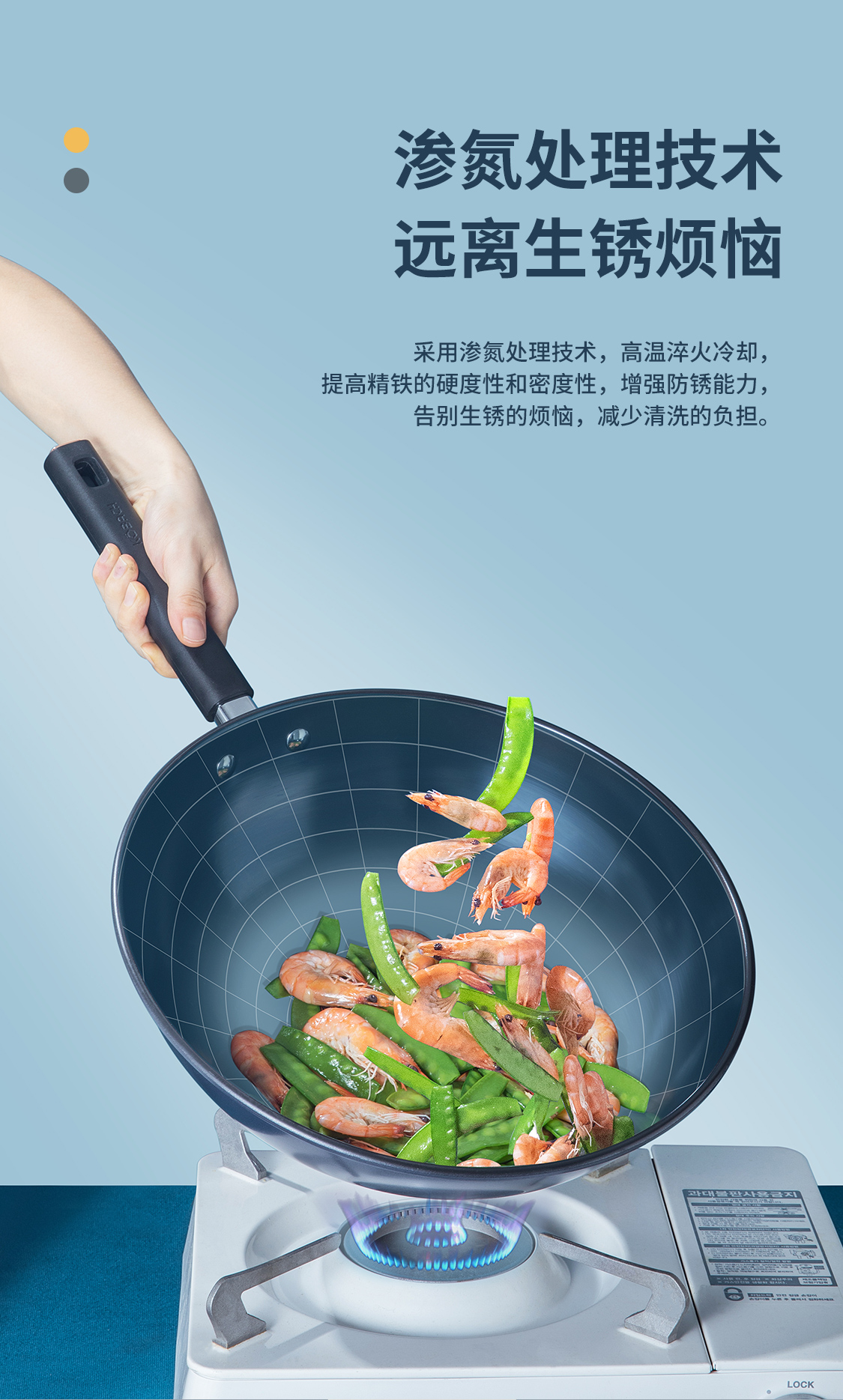 康巴赫kbhl蓝钻套装炒锅煎锅奶锅汤锅不粘锅平底锅厨房锅具组合电磁炉