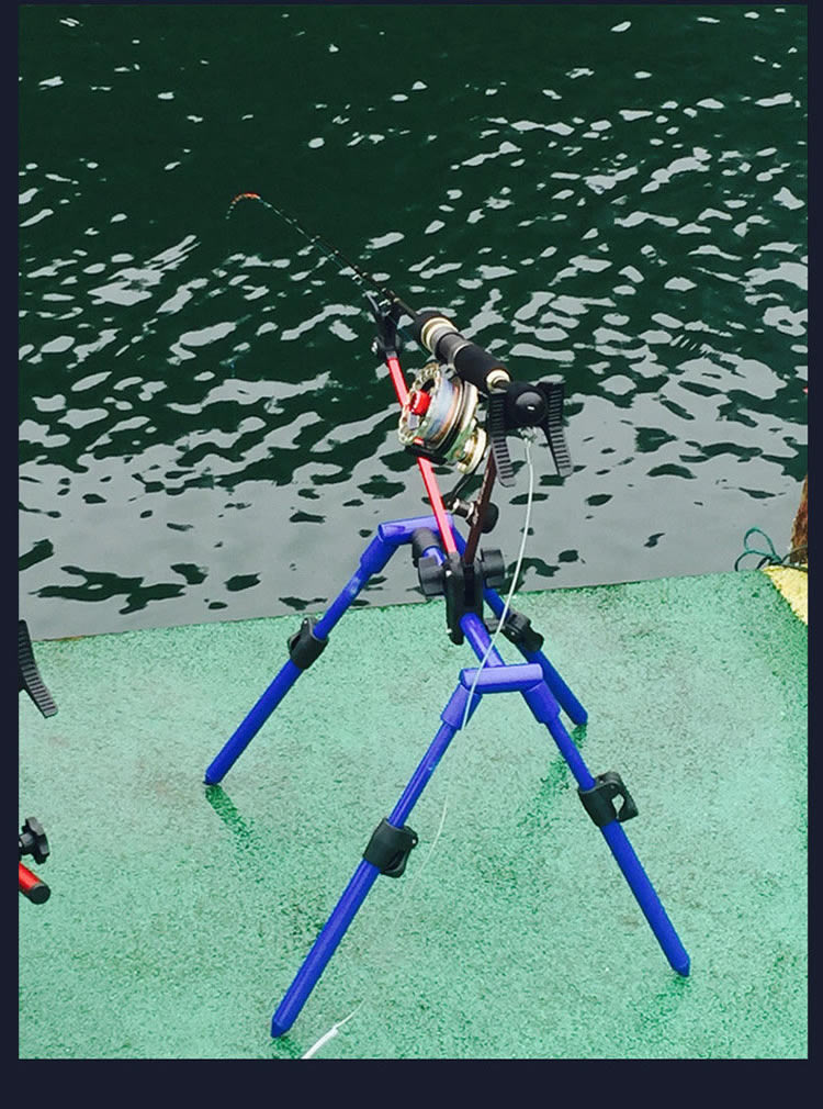 科锐筏钓支架筏竿支架多功能铝合金竿架鱼竿架