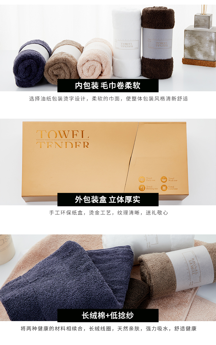 丝蕴(syoss)纯棉素色毛巾礼盒装 柔软吸水 成人男女洗脸家用全棉面巾