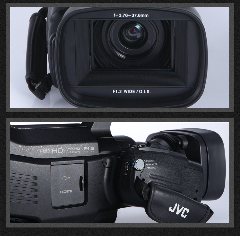 杰伟世（JVC）JY-HM85ACH 肩扛式高清摄录一体机（黑色）