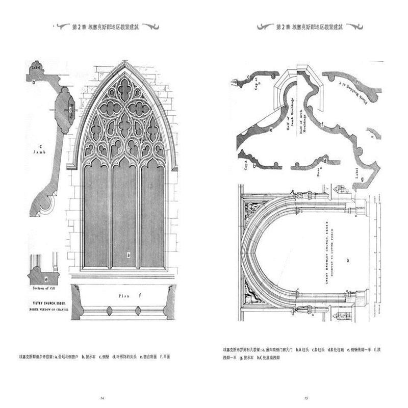 在早期的英国教会建筑时期,两人的三部著作《哥特式建筑分析》《教区