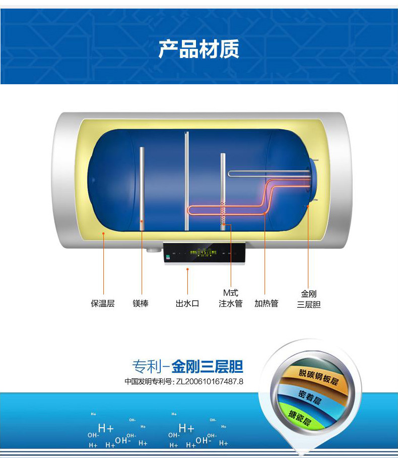 海尔(Haier)电热水器 EC6002-R5 60升准时预约