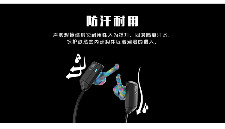 骷髅头（Skullcandy）XTFREE WIRELESS S2WUW-K605运动蓝牙无线耳机 灰色