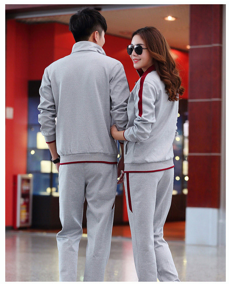运动套装男士春秋2017新款情侣长裤卫衣女休